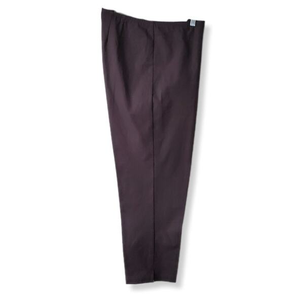 Eileen Fisher Stretch Twill Ankle Pants PL Fall Brown Neutral Organic Minimalist - Picture 3 of 16